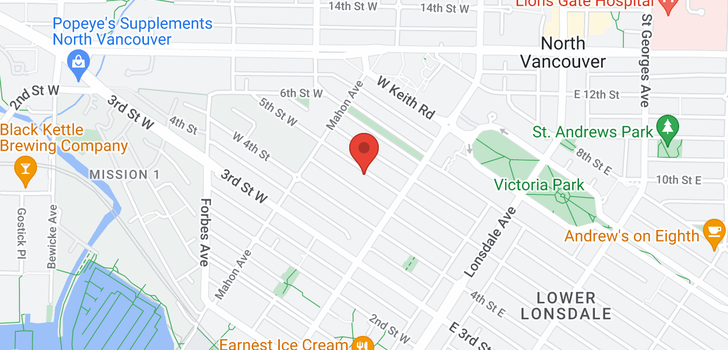 map of 2 233 W 5TH STREET